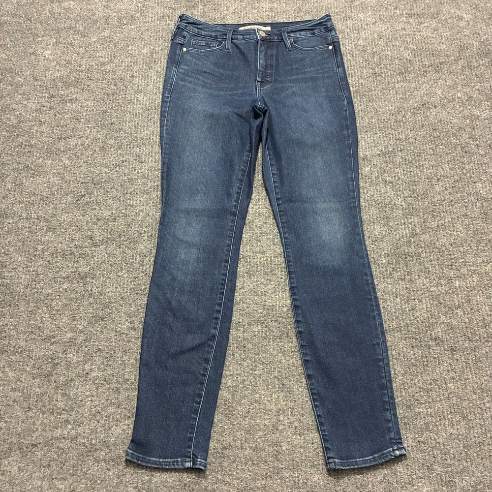 Athleta Sculptek Womens Skinny Jeans Size 4 Dark Wash Denim Stretch Low Rise‎